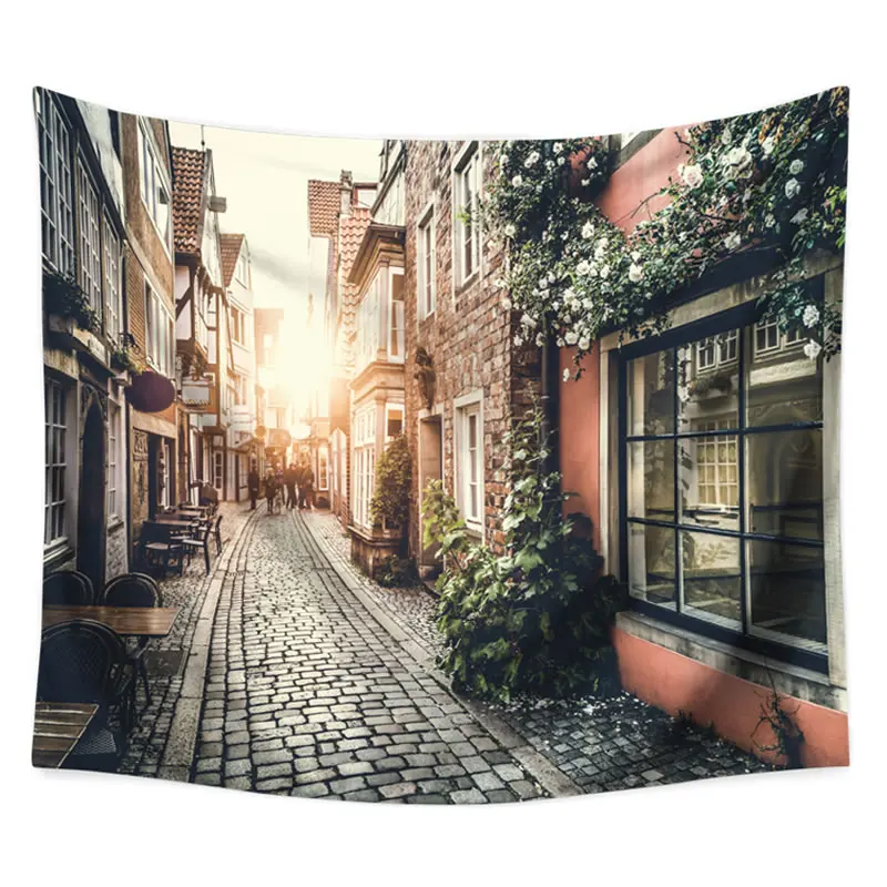 Аллея рот природные пейзажи дом tapestry3D декоративные настенные гобелены узор