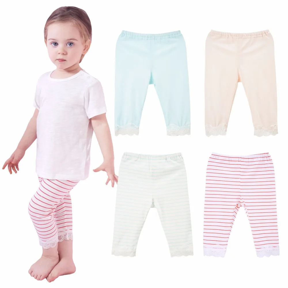 2017 реальные летний Обувь для девочек одежда малышей Мягкий хлопок теленок-длина