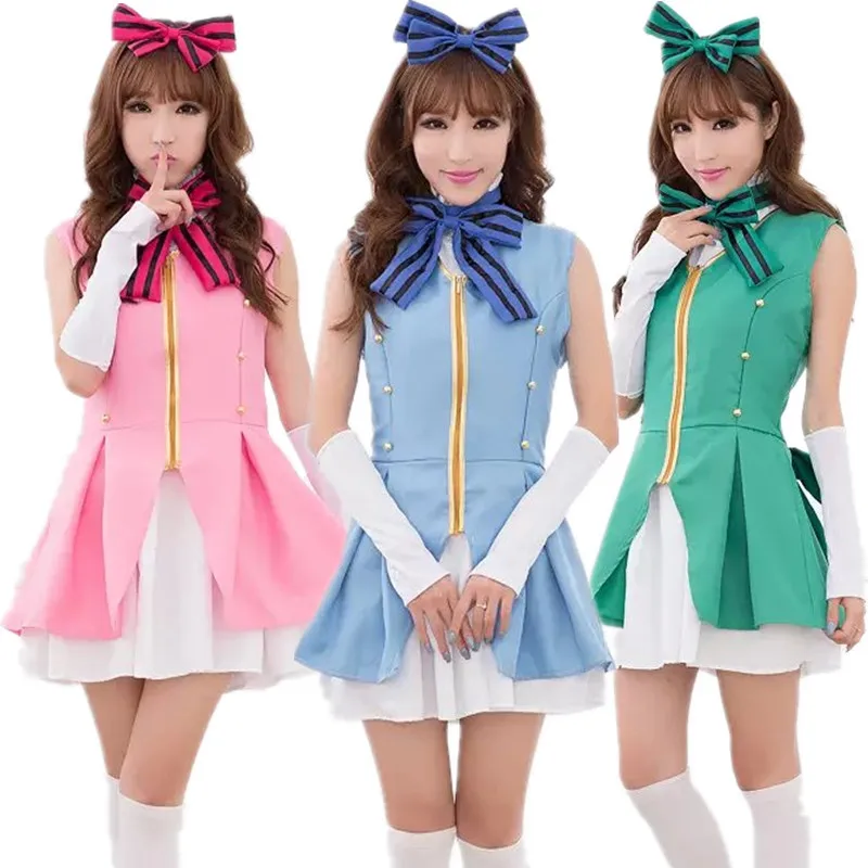 Anime aşk canlı Kousaka Honoka/Umi Sonoda/Minami Kotori hizmetçi Cosplay kostüm aşk canlı başlangıç dash! Cosplay Lolita kostümleri elbise