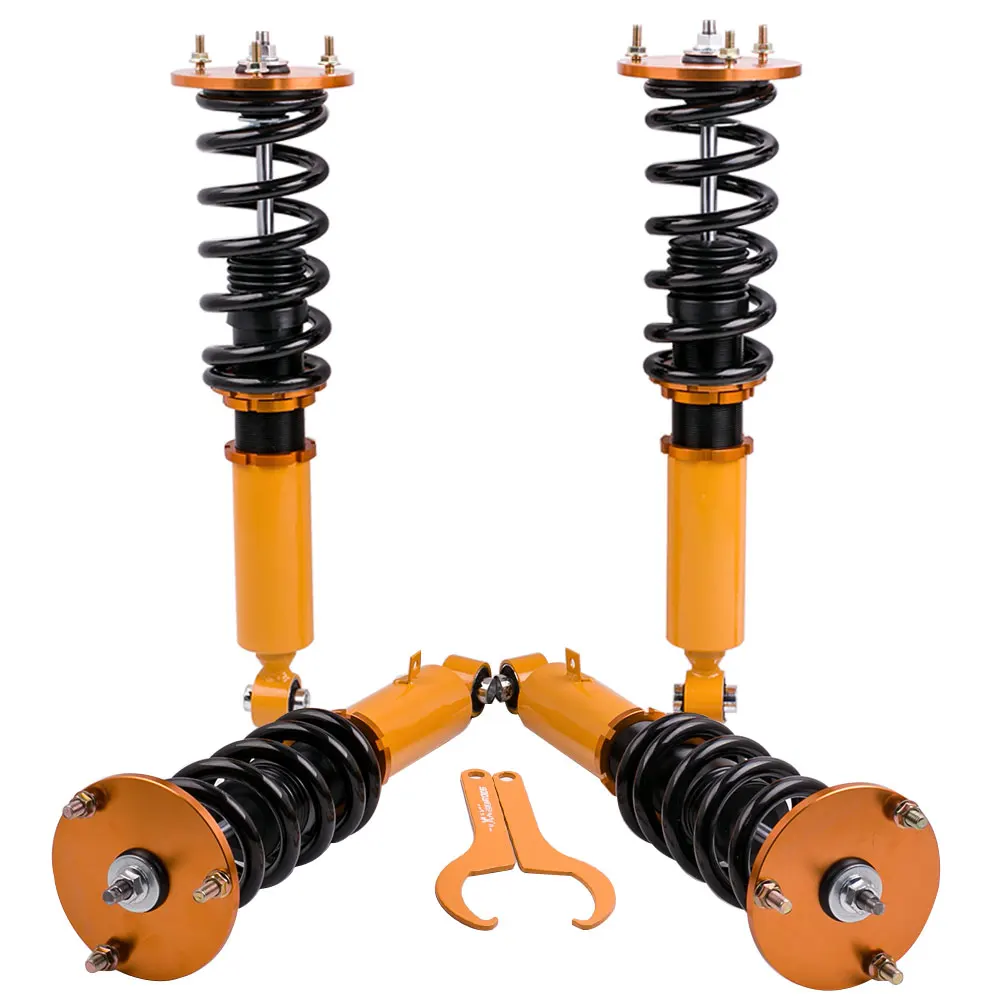 Для Toyota Supra JZA70 1990 1993 Coilover подвеска Снижение Наборы Золотой амортизатор Топ