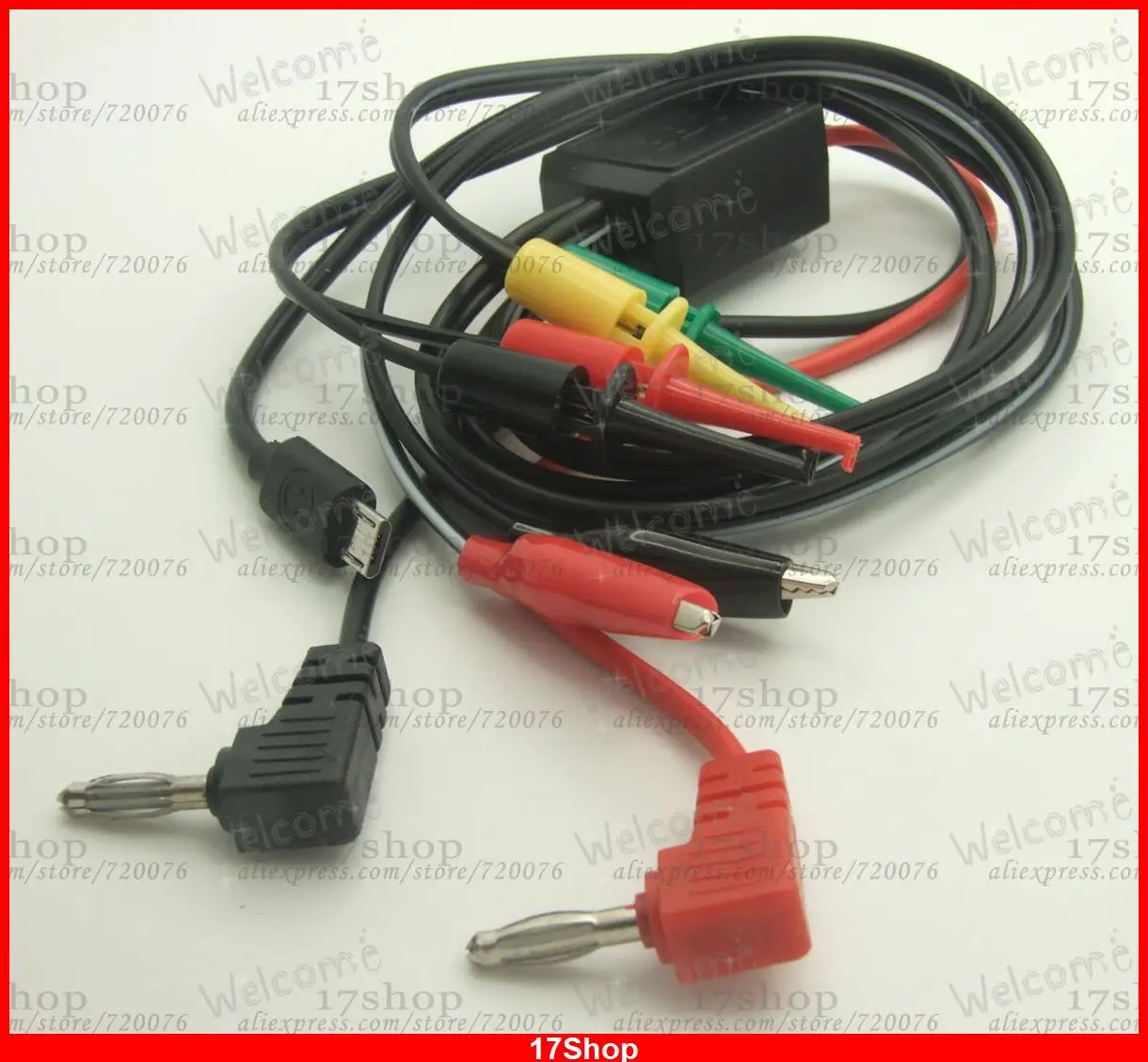 4 мм разъем типа банан для подключения зажимы Аллигатор micro USB ремонта