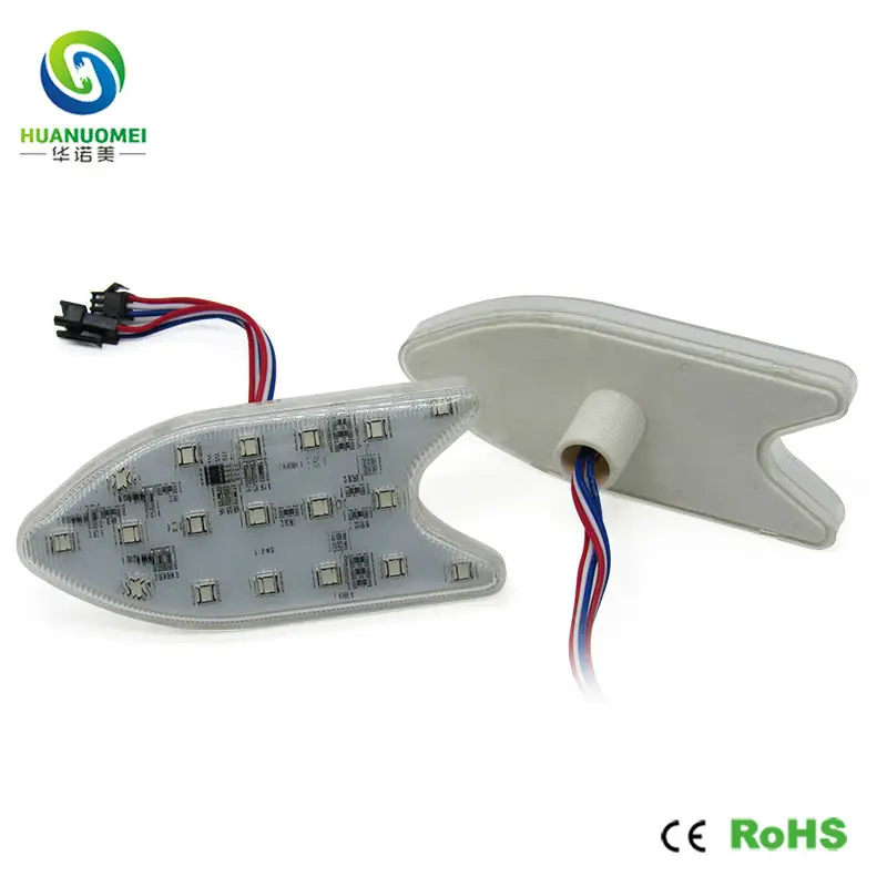 Пиксельная Светодиодная лампа в форме рыбы 24 В ucs1903 18 светодиодов smd 5050