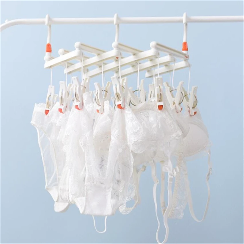 Пластиковая вешалка для сушки одежды носков шортов нижнего белья 14/19/29