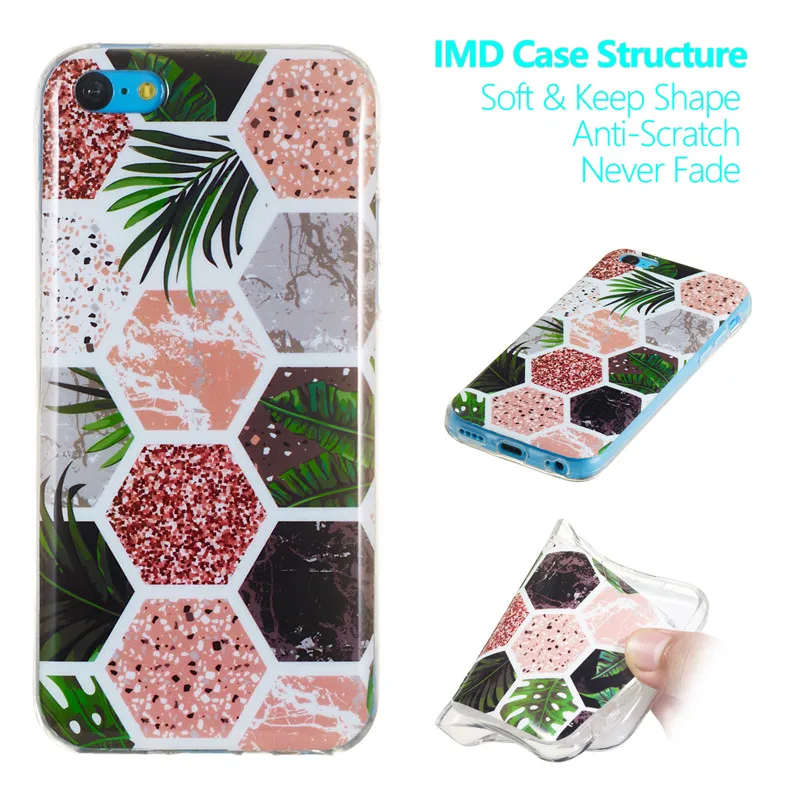 Чехол для iPhone 5 5G S5 SE 5C Coque 5SE мягкий силиконовый модный мраморный чехол телефона iPod