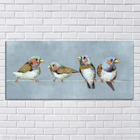 large 1peice canvas art 100 hand painted abstract birds oil painting modern living room wall decor animal pictures no framed
