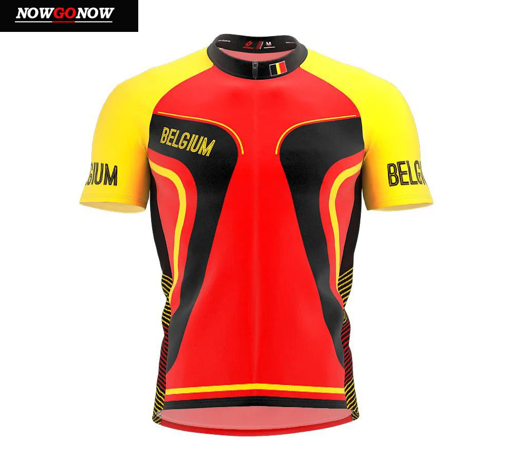 men only jersey Велоспорт Джерси флаг Бельгии национальная команда Мужчины pro короткий рукав лето pro велосипед одежда дорожный костюм для велосипедного спорта оптом nowgonow - Цвет: men only jersey