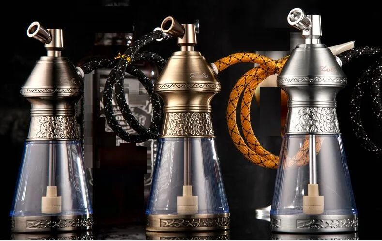 Металлический арабский кальян 5 шт./лот черная Золотая курительная трубка