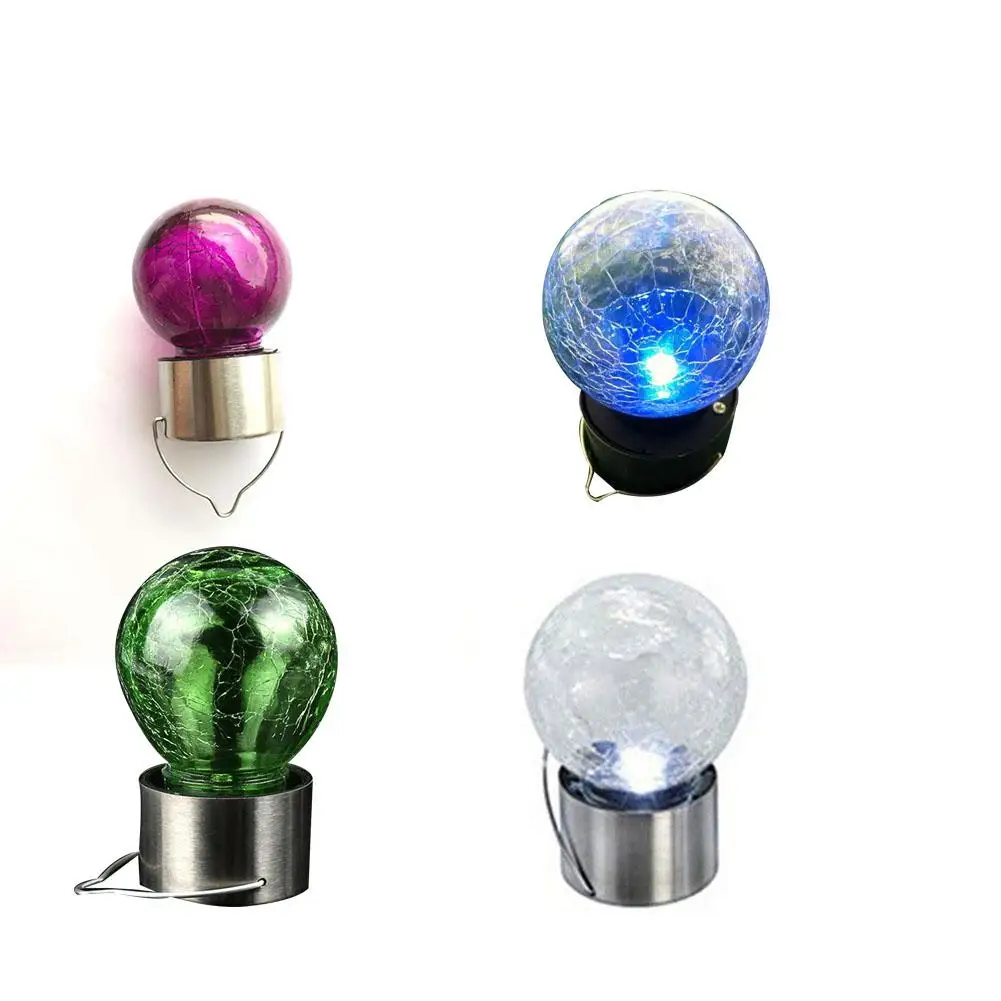 Стеклянная люстра с трещинами на солнечной батарее разноцветные уличные