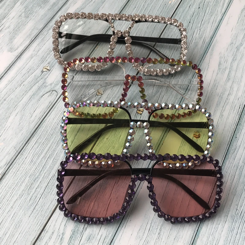 

ZAOLIHU Square Diamond Sunglasses Men 2019 Oversized Designer Sun Glasses Vintage Women Eyewear Big Lens UV400 Oculos de sol