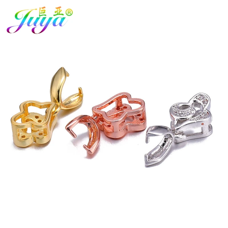 Juya DIY серьги, основные ювелирные изделия, ручная работа, зажим для байки, бусина с зажимом, колпачки, аксессуары для женщин, кристалл, агат, изготовление ювелирных изделий
