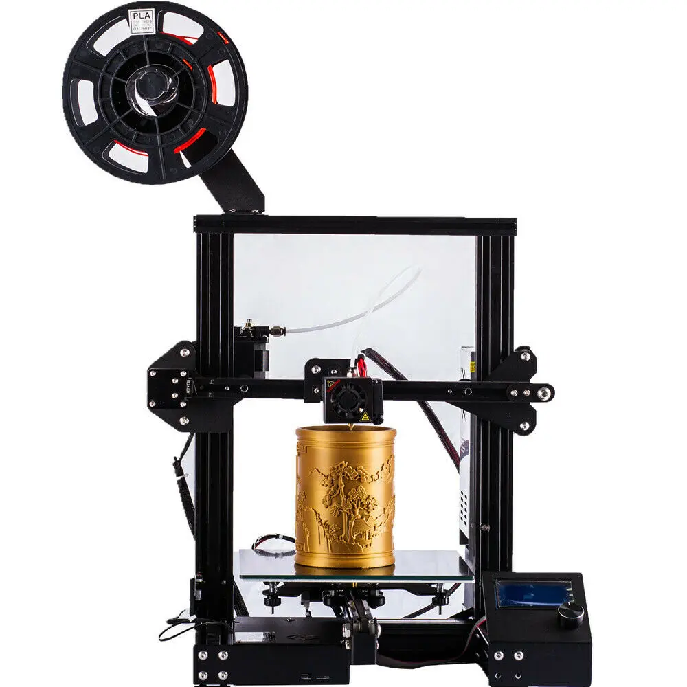 A13 3D принтер означает хорошую мощность Алюминия DIY DC 24V 220x220x250 мм + 1 PLA нити|3D