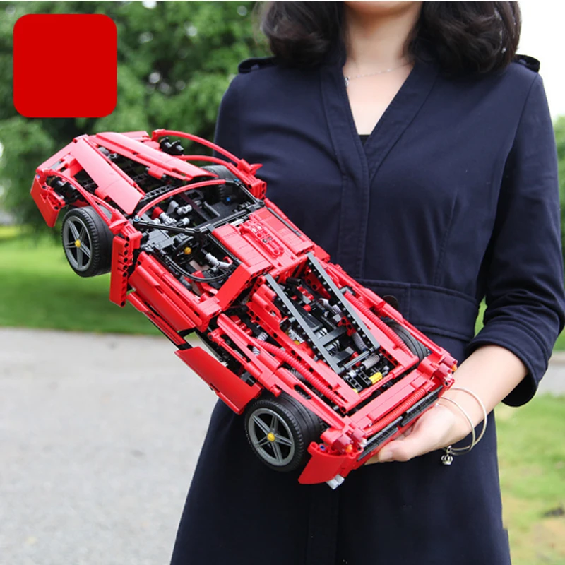 1359 шт. Bela 9186 Enzo 1:10 DIY модель автомобиля строительные блоки наборы Обучающие пазлы