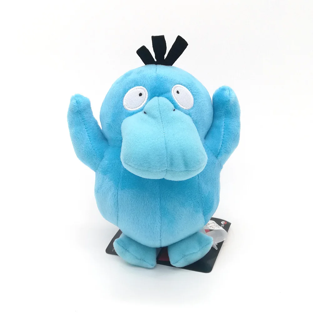 Shiny psyduck 15cm Mimikyu Mudkip Mew Meowth Psyduck Poliwag Raichu Rotom Snorlax Totodile Treecko Vlupix Wobbuffet Zygarde Voltorb плюшевые игрушки SYQQ - Цвет: Shiny psyduck 15cm