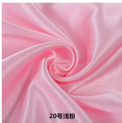 light pink Широкий 150x1 м хорошая ткань сатин-стрейч ткань шармёз(тонкий атлас) 25 цветов ИМИТИРОВАННАЯ шелковая атласная ткань DIY cheongsam платье - Цвет: light pink