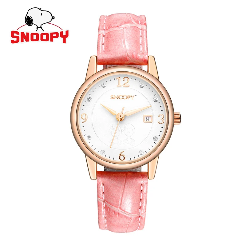 Женские наручные часы snoopy брендовые водонепроницаемые Роскошные повседневные