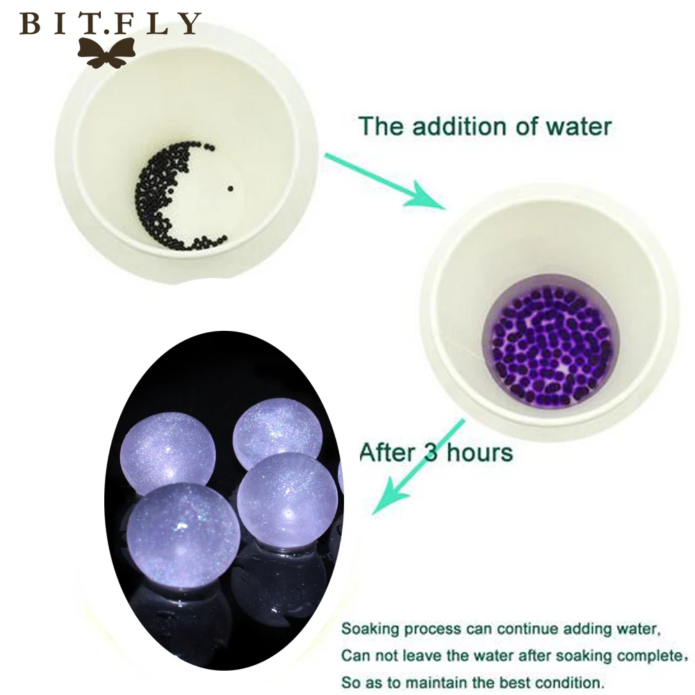 BITFLY Роскошные Кристальные почвы водные бусины грязь растут волшебные