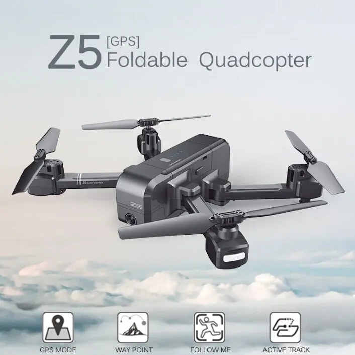 SJRC Z5 GPS 2 4G 720P WiFi FPV RC Дрон Квадрокоптер 4-канальный 4 GHz беспроводной пульт