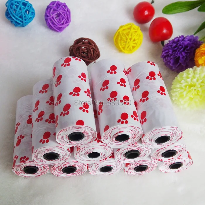 Рождественская Акция! 2 рулона биоразлагаемые мешки для выгула собак