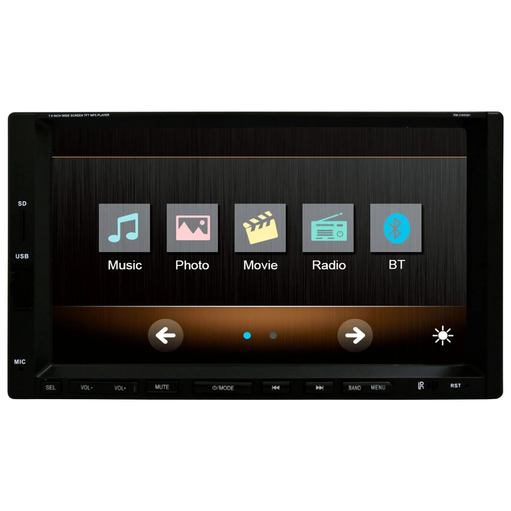 7 &quotHD 2 DIN Сенсорная Панель Bluetooth FM Управление Рулевого Колеса универсальный для