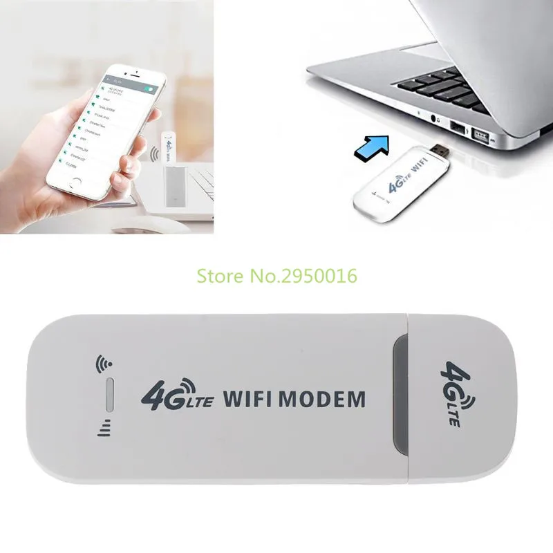 Сетевой USB модем 4G LTE с точкой доступа Wi Fi SIM картой беспроводной мини роутер для Win