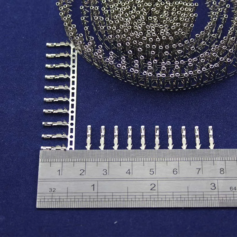 100 шт. Dupont Женский штырь обжимной штырь Перемычка клеммный разъем металлический 2,54 мм