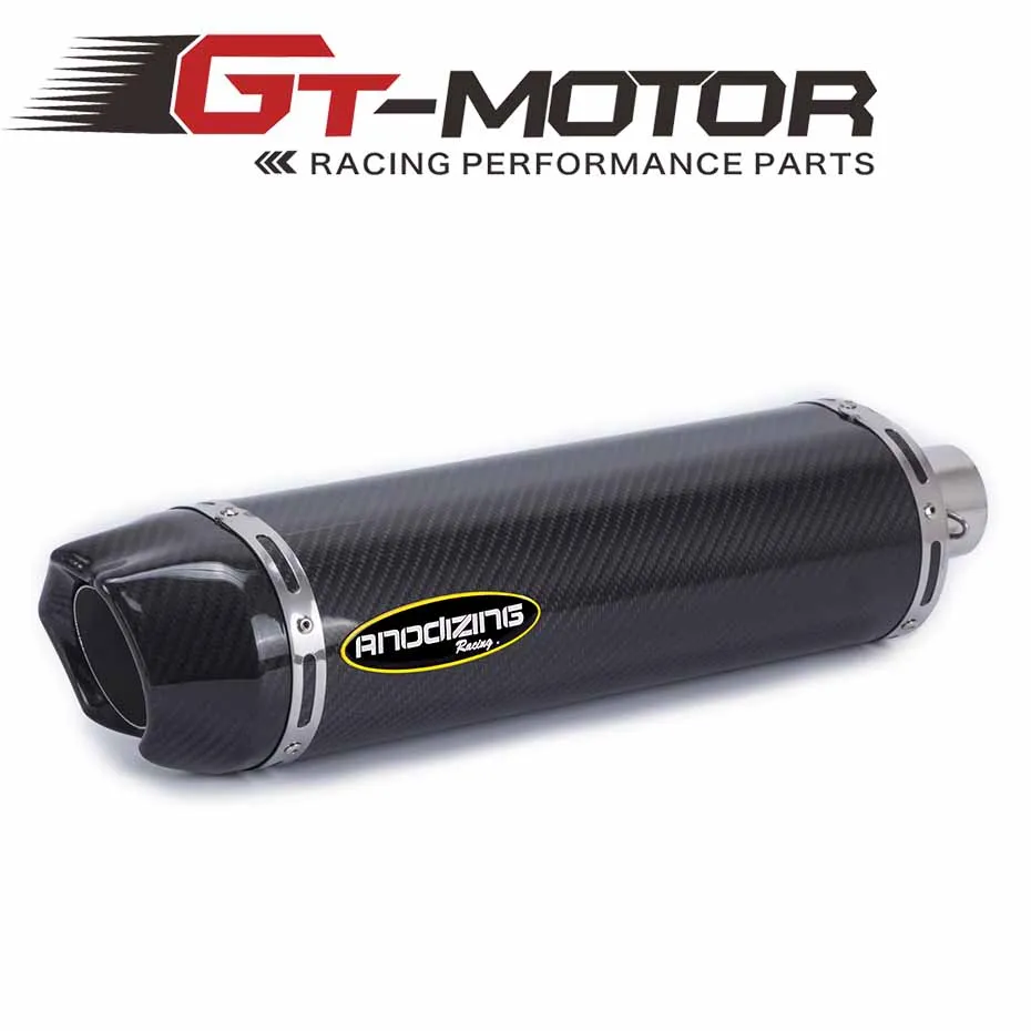 

Универсальный Новый выхлопной глушитель GT Motor для мотоцикла из углеродного волокна, модифицированный выхлопной глушитель 36-51 мм для выхлоп...