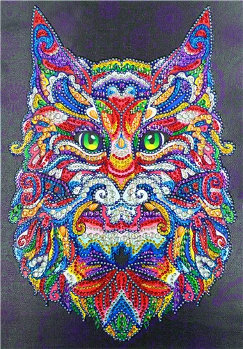 Черный 5D DIY Алмазная картина с рисунком животных из мультфильма, особая форма, алмазная вышивка крестиком, украшение для дома, алмазная живопись - Цвет: Черный