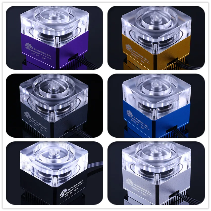 Bykski B-PMD3-COV PWM водяного охлаждения 15 Вт 600л/ч DDC насос Наборы с светодиодный свет варианты нескольких цветов