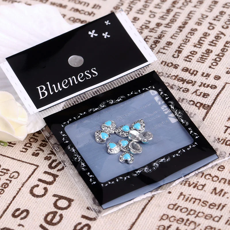 Blueness горячая Распродажа 3D украшения для ногтей металлическая кисточка