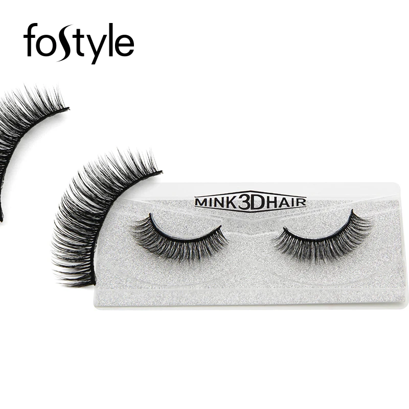 Девушка макияж Eyelashse удлинители природных Накладные ресницы отдельных 3d норки