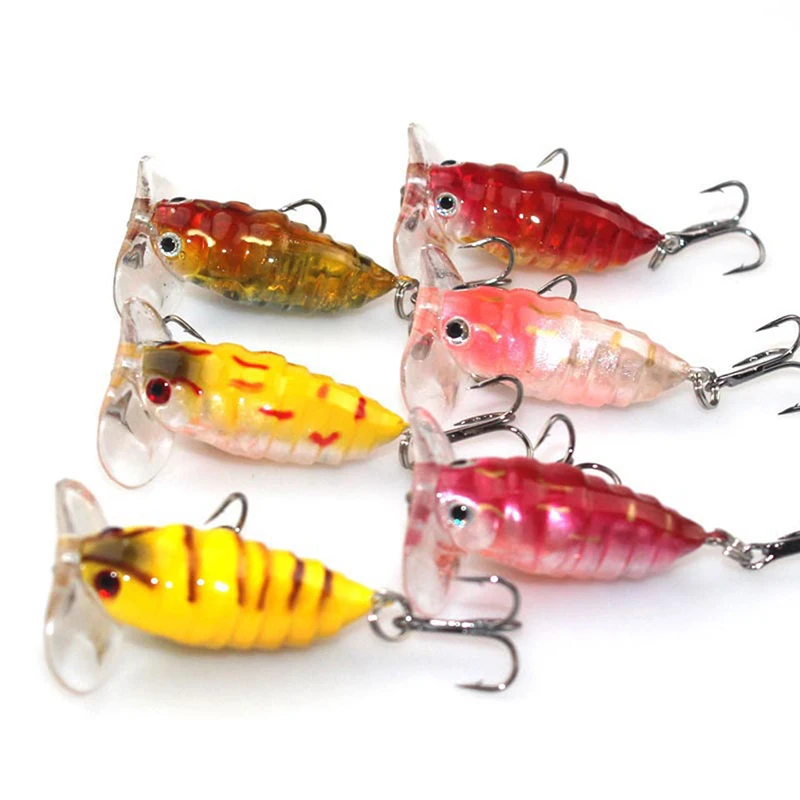 WALK FISH 1 шт. рыболовные приманки насекомые 4 см 2 г жесткая приманка крючка