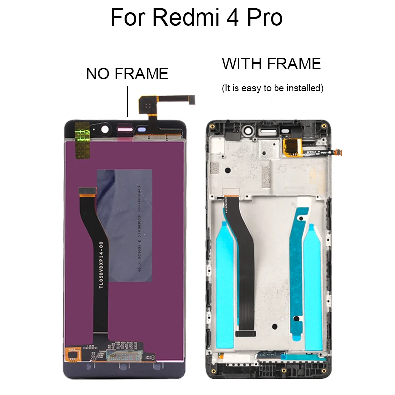 AAAAA Оригинальный ЖК-для Xiaomi Redmi 4 ЖК-дисплей сенсорный экран замена дигитайзер