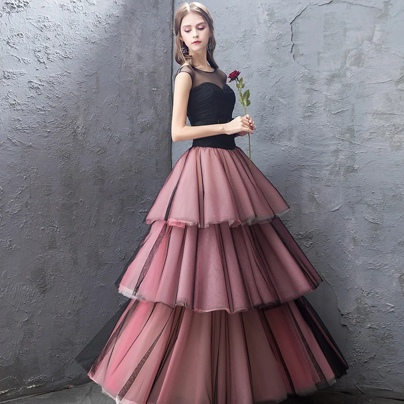 Платье SSYfashion кружевное без рукавов длиной до пола из тюля|Вечерние платья| |