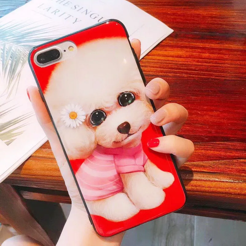TPFIX IMD чехлы для телефонов iPhone XS Max Plus питомец Пудель Собака чехол 6 6S 7 8 X Жесткий PC