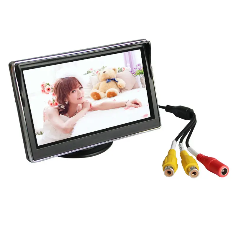 Новый 5-дюймовый TFT-LCD цифровой автомобильный монитор заднего вида HD ЖК-дисплей