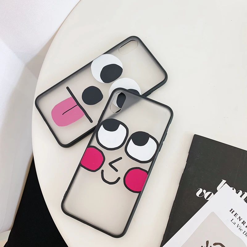 ORYKSZ мультфильм большие глаза шаблон чехол для iPhone X XSMax XR силиконовый мягкий 6 S 7 8