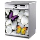 Творческий 3D бабочка на грубым узором посудомоечная машина холодильник замораживание Стикеры дверь холодильника обои-покрытие Кухня стены Стикеры s