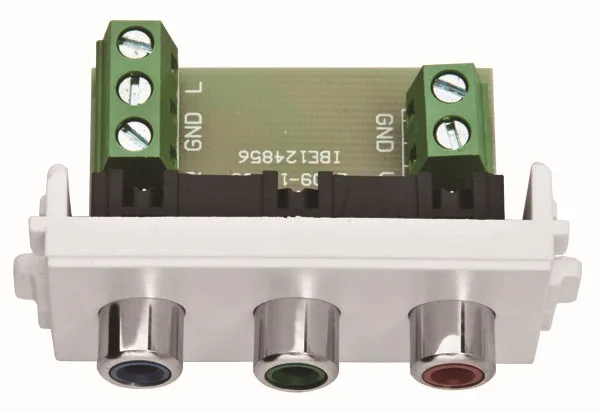 Аксессуары для домашнего кинотеатра компонентное видео + аудио RGB 3 RCA AV настенная