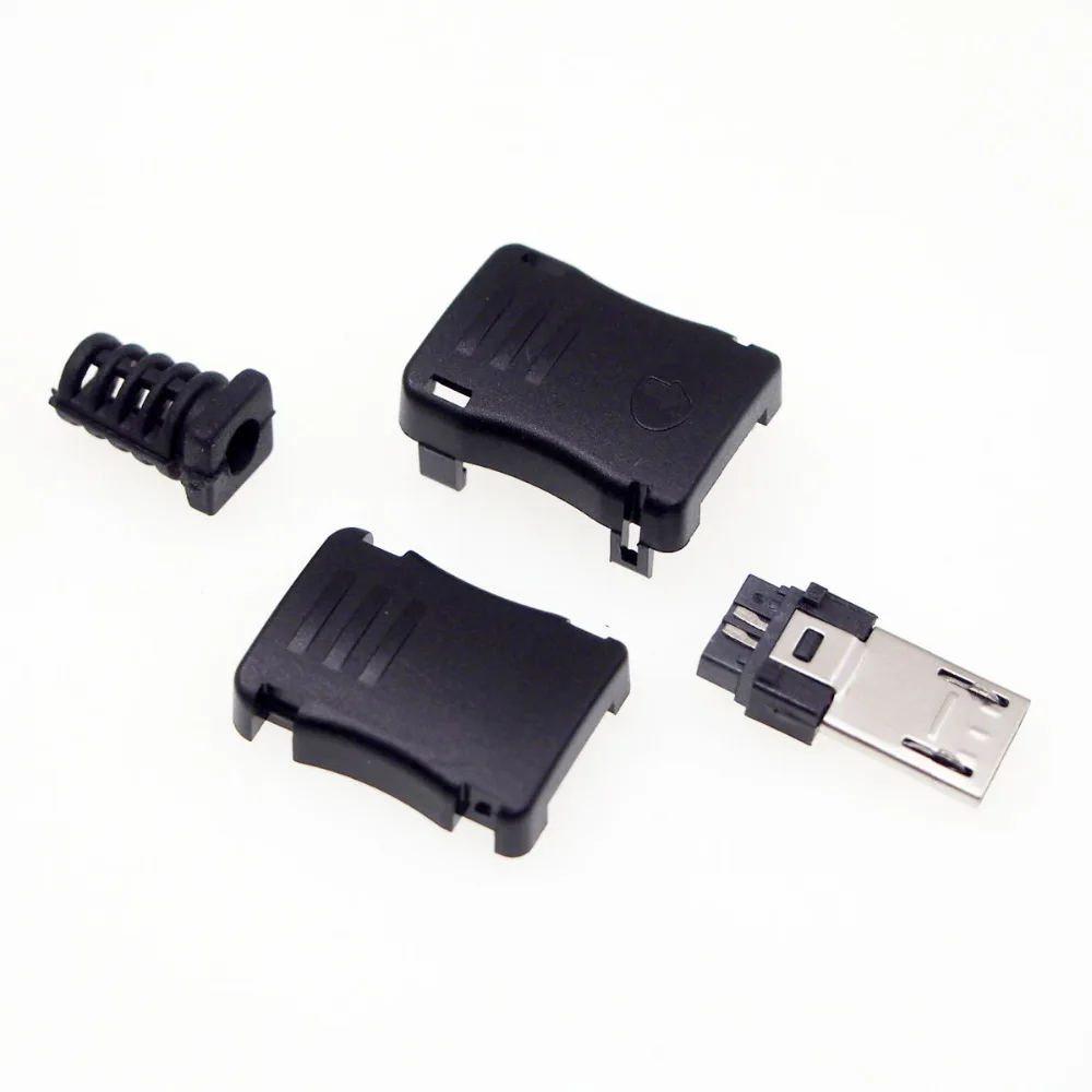 50 наборов DIY 4 в 1 Micro 5P USB штекер сварной тип провода удлиненный | Электроника