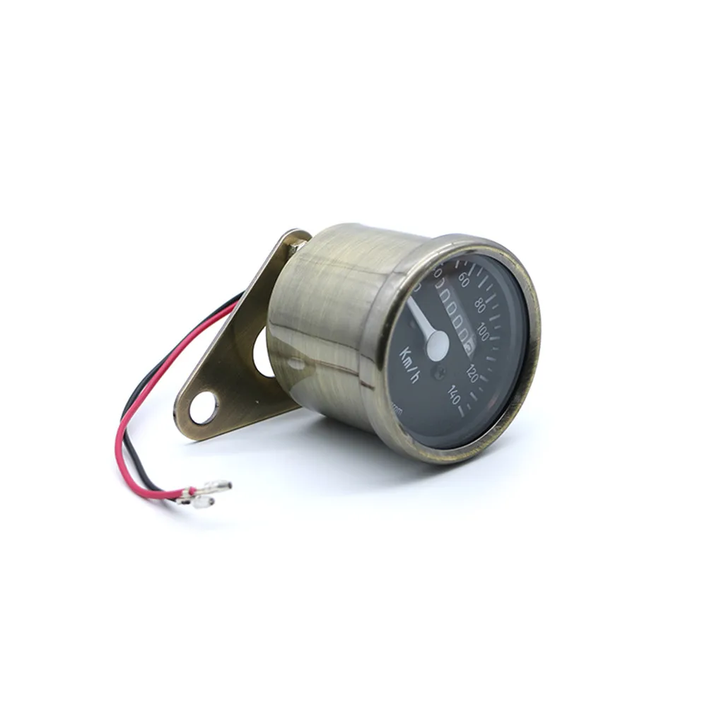 Universal DC 12V Motorcycle Speedometer Odometer LED Speed Meter Gauge Motorbike Instrument km/h CAFE RACER | Автомобили и