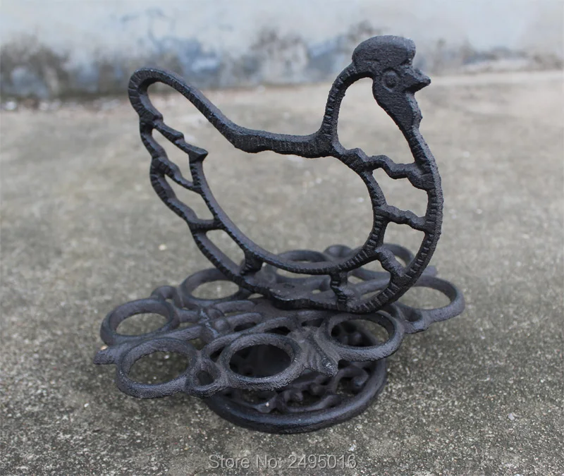 KitchenCraft чугунный держатель для яиц в коричневом цвете-Вмещает 8 на кухне | Дом и сад