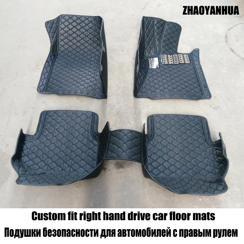 Custom fit car interior Accessories right hand drive floor mat for Hyundai Verna Sonata tucson VERACRUZ ACCENT AZERA ELANTRA | Автомобили