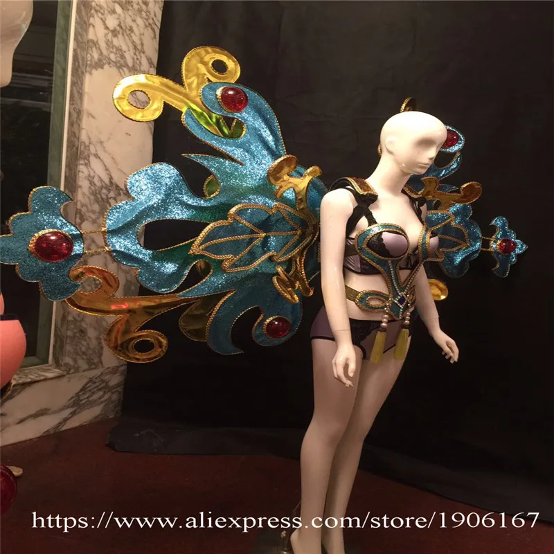 Модный карнавал Виктория китайские крылья ветра Подиум сексуальная леди DS