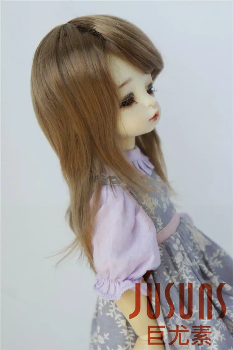 JD046 YOSD 1/6 модный синтетический парик mohai Размер 6-7 дюймов унисекс природа BJD волосы фарфоровая кукла волосы винил кукла парик
