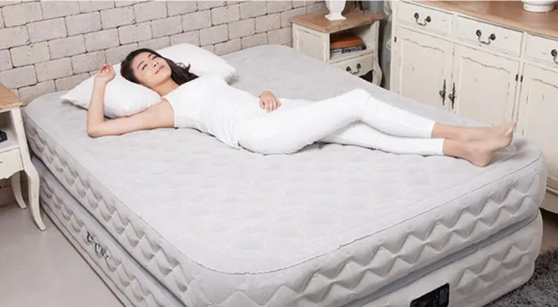 Intex Dura-beam superme air-flow двухслойная воздушная кровать повышенная надувная кровать queen с встроенным электрическим насосом, AC 220 V