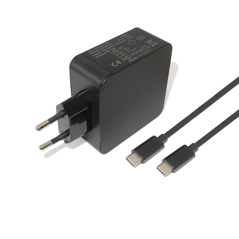 Адаптер питания для ноутбука 5 20 в 65 Вт USB C настенное зарядное устройство Lenovo Thinkpad