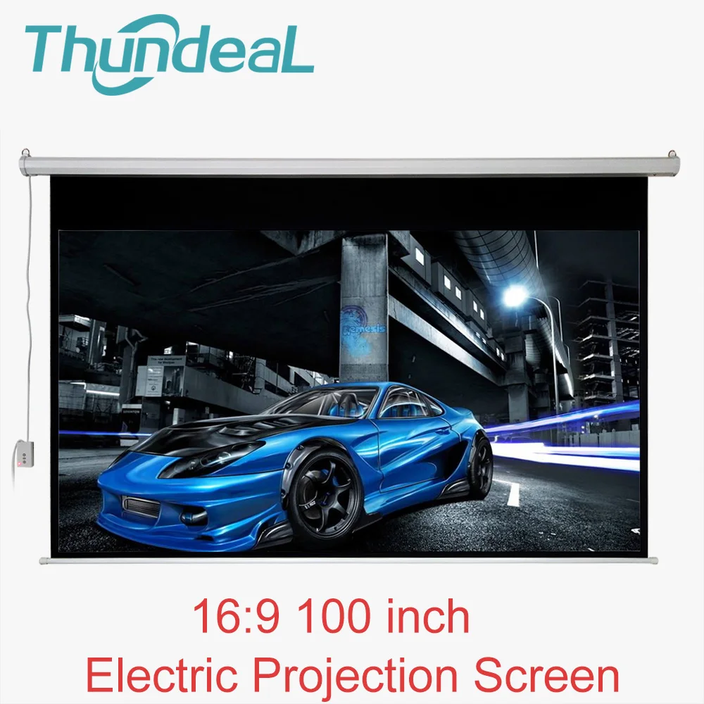 Для светодиодный DLP проектор Электрический с удаленным Управление ThundeaL 100 дюйма