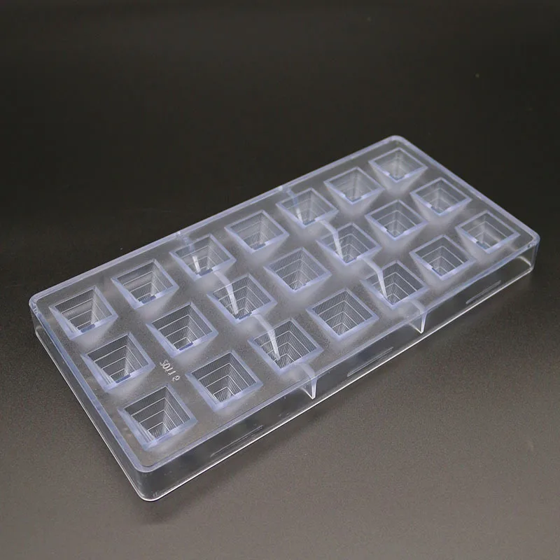 21 Holes Pyramid Shape Plastic Jelly Chocolate Mold Diy Candy Creative Mini Cake Decorating Molds Dessert Baking Tools | Дом и сад