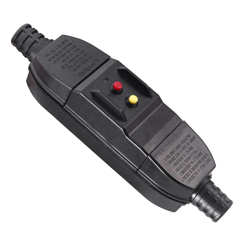 Outdoor Inline Cord Breaker 15 Amp Waterproof Earth Leakage Circuit Protection Auto-Reset 120Volt Ul Listed | Обустройство дома