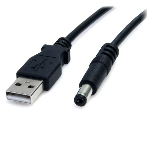 StarTech.com Cable de 91cm alimentacion USB A a M Tipo Barril 5 5mm 0 9 m Macho/Macho Barrel type Negro | Электроника